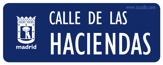 cartel_de_calle-de las-Haciendas_en_madrid